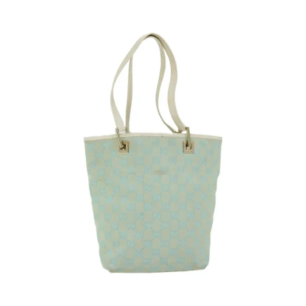 Gucci Vintage Pre-owned Canvas handbags Blue Dames