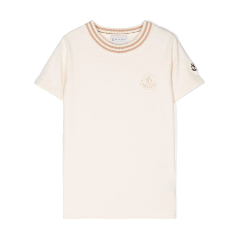 Moncler Barn Vit SS T-shirt White, Pojke