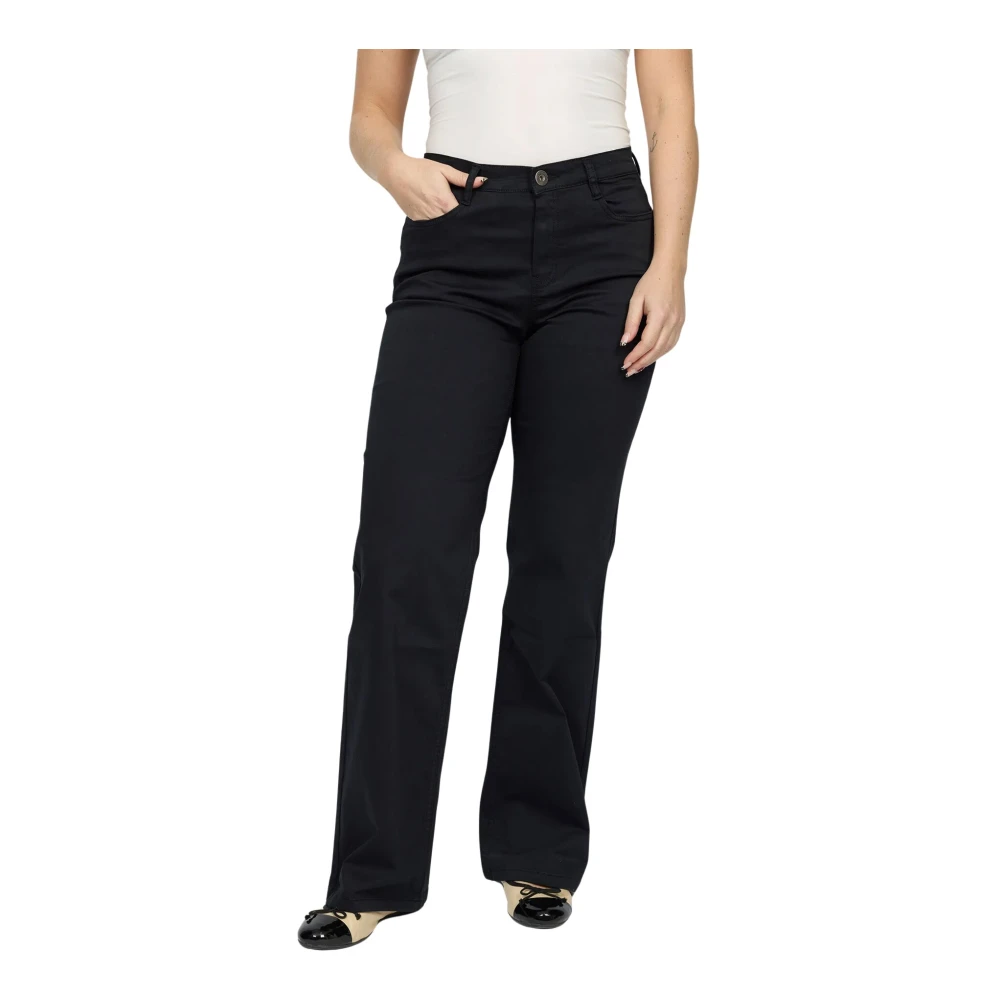 2-Biz Broek Dames Recht Zwart Black Dames