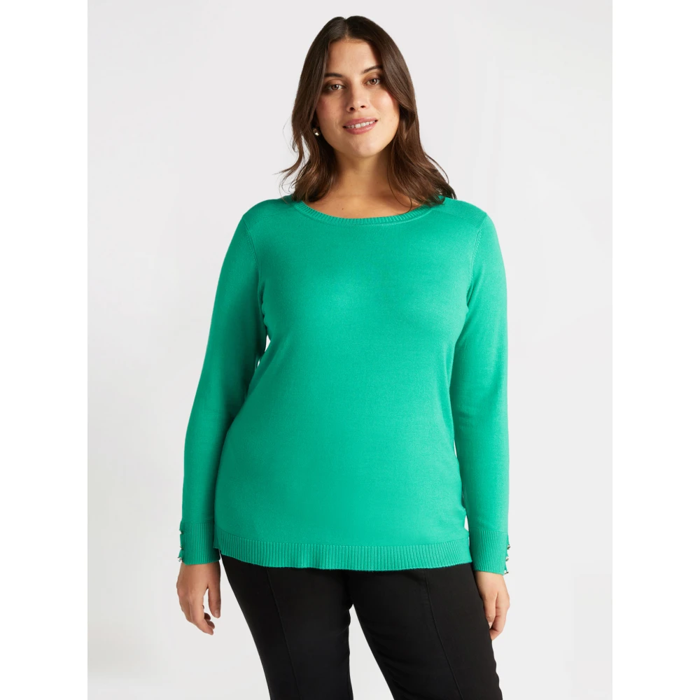 Fiorella Rubino Trui met Lenzing™ Ecovero™ Viscose Green Dames