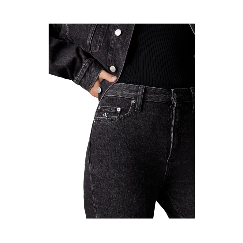 Calvin Klein Jeans Slim-fit Denim Broek Gray Dames