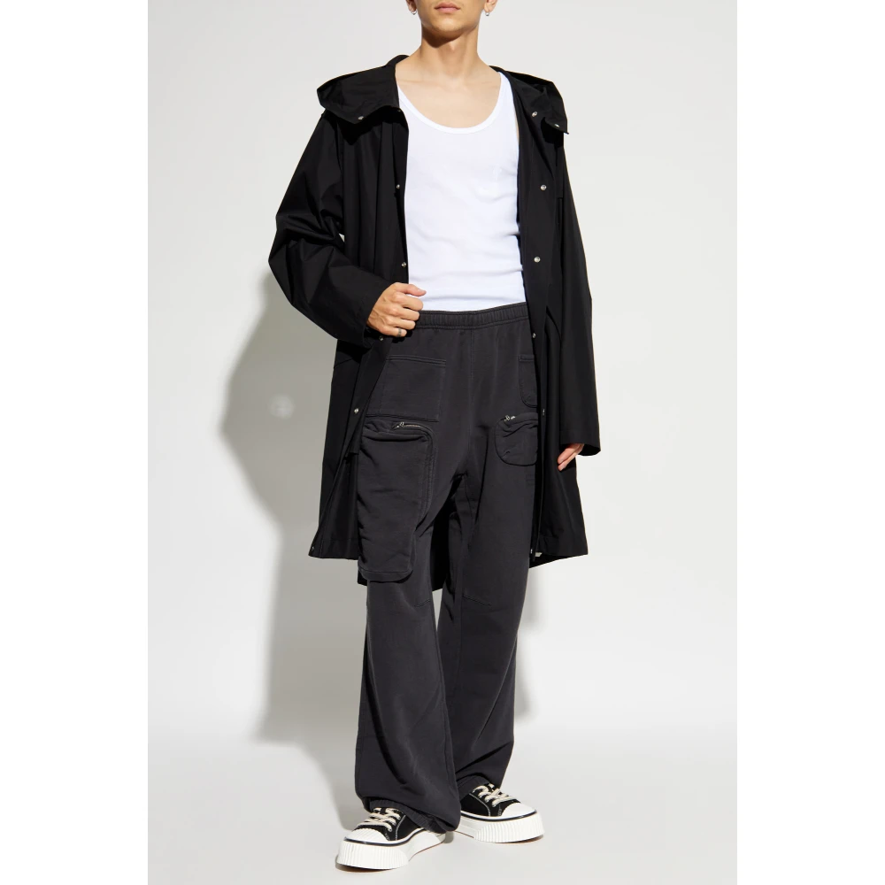 MM6 Maison Margiela Sweatpants met logo Gray Heren