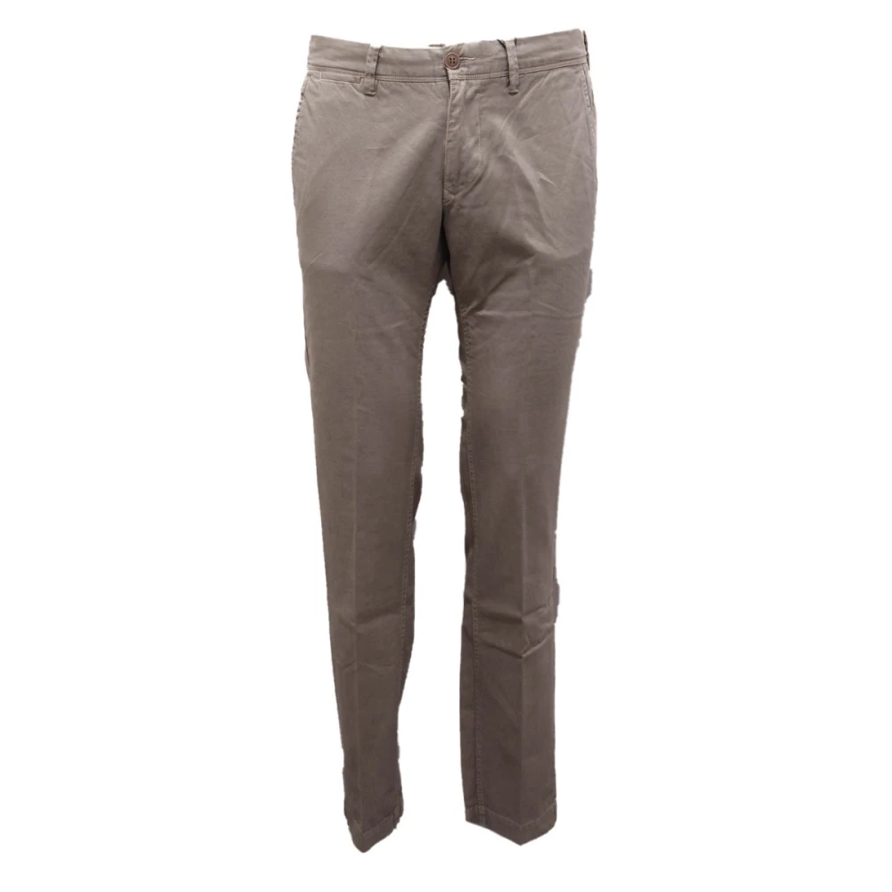 Woolrich Brown Chinos, Male, W31, Classic Chino Slim Trousers Tortora