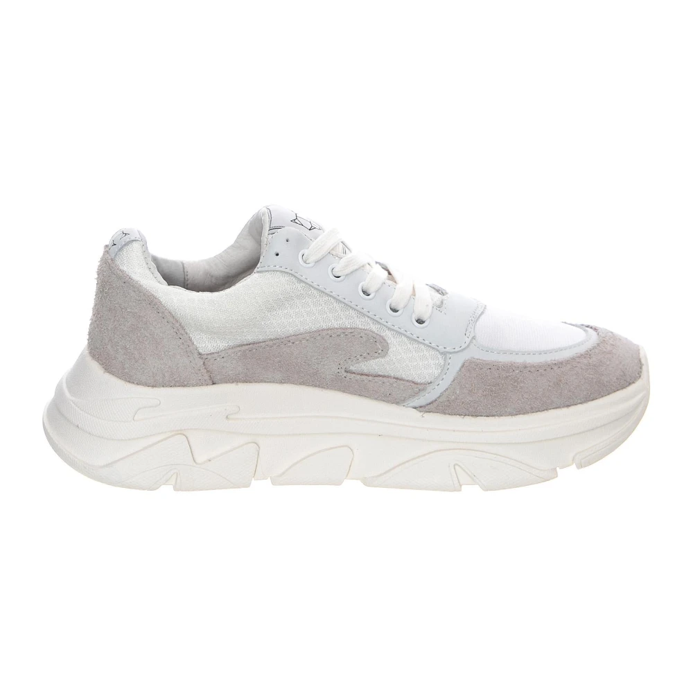 Naked Wolfe Scarpe Stringate Profilo Basso Dames Schoenen Wit