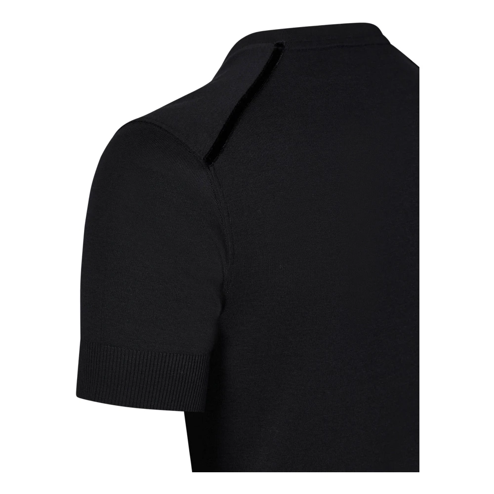 Tom Ford Zwart Crew Neck T-Shirt Black Heren