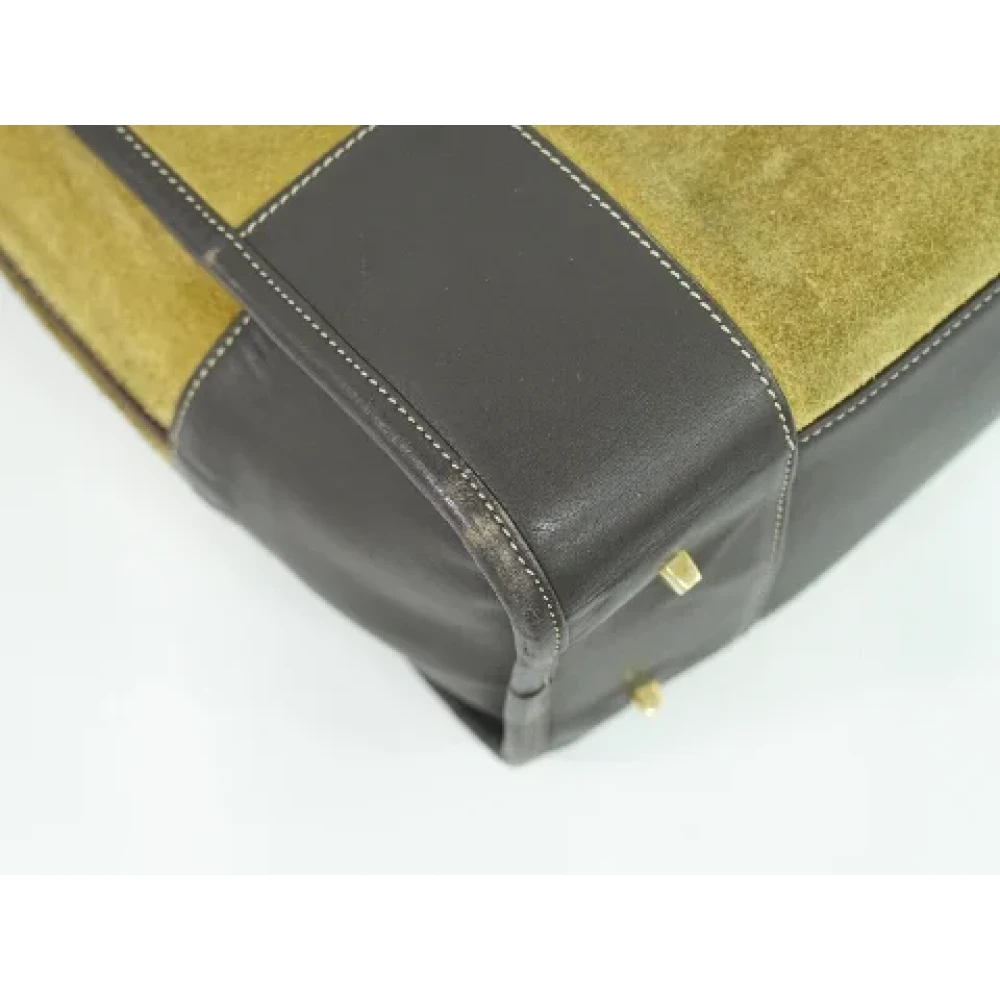 Loewe Pre-owned Suede handbags Beige Dames