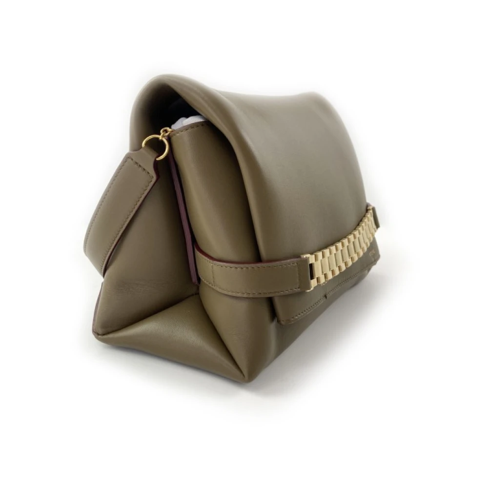 Victoria Beckham Khaki Schoudertas Green Dames