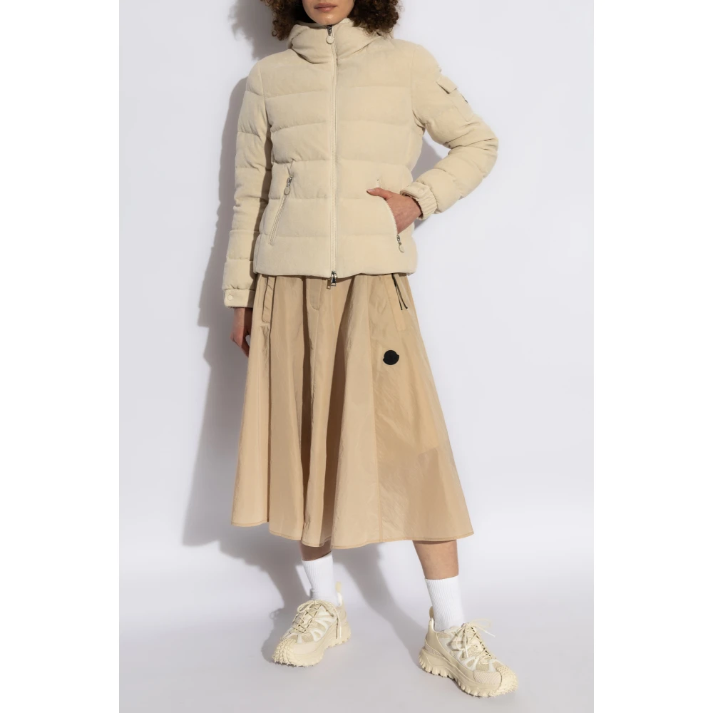 Moncler Donsjack Ivoire Beige Dames