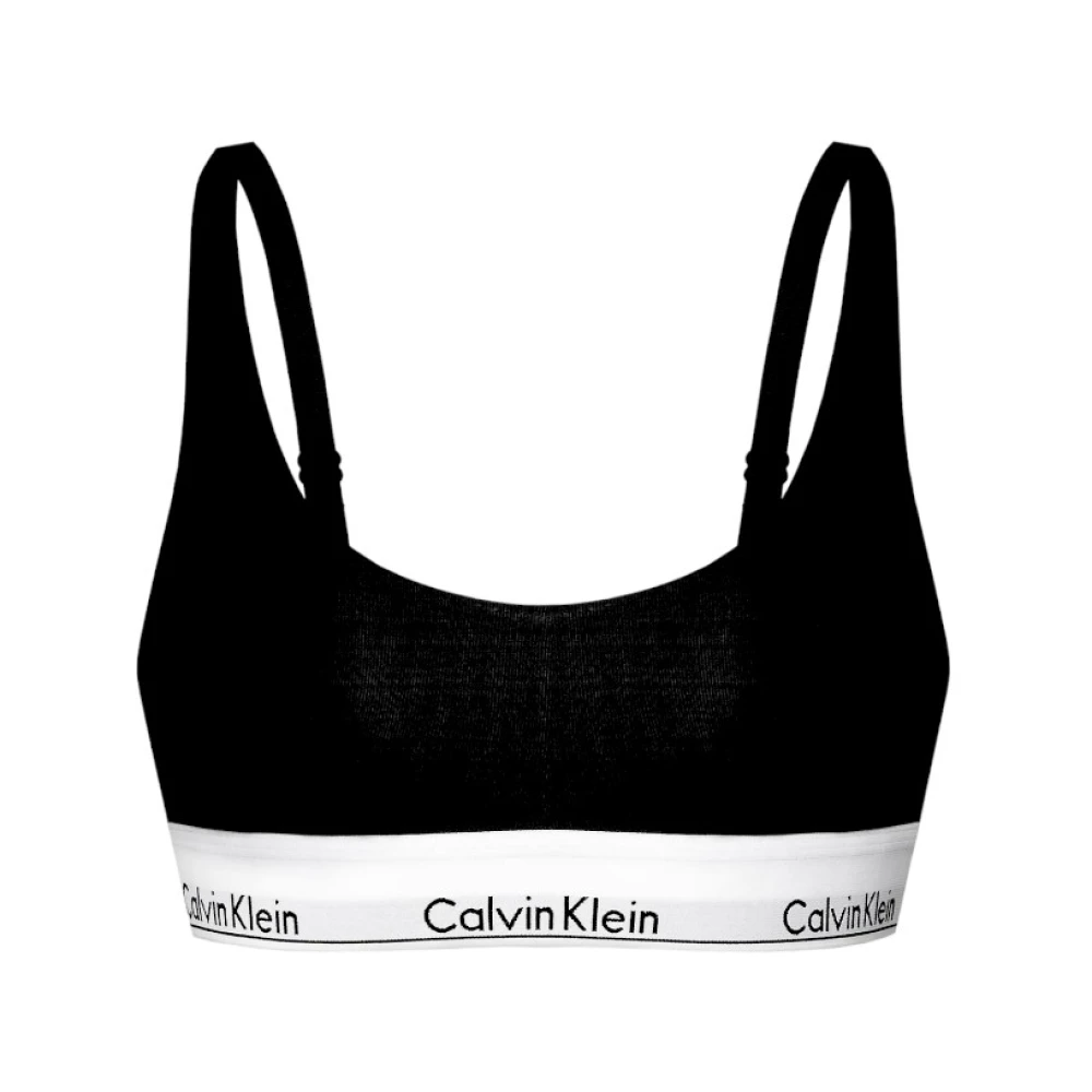 Calvin Klein Sleeveless Tops Black Dames