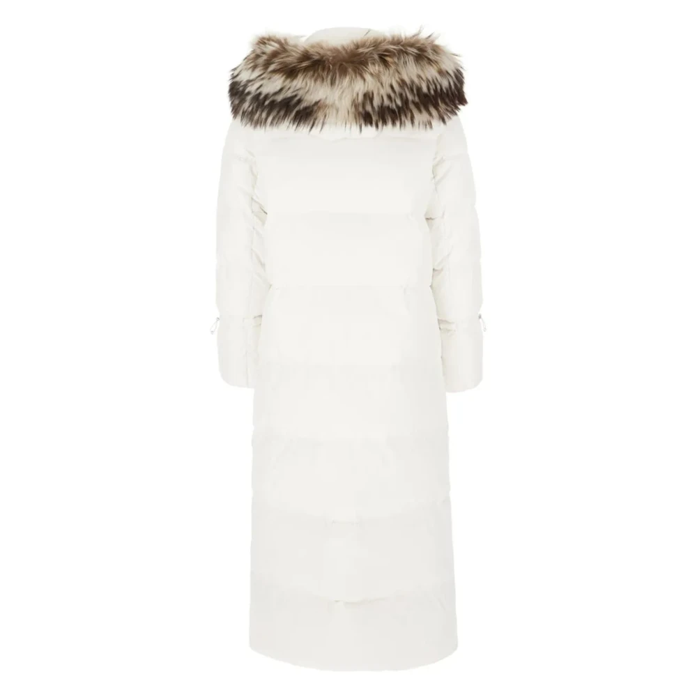 Moorer Witte Piumino Jas White Dames