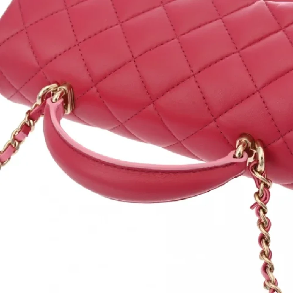 Chanel Vintage Pre-owned Leather chanel-bags Pink Dames