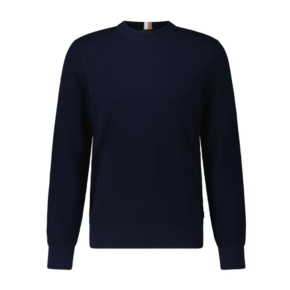 Hugo Boss Fijngebreide Trui Ecaio Blue Heren