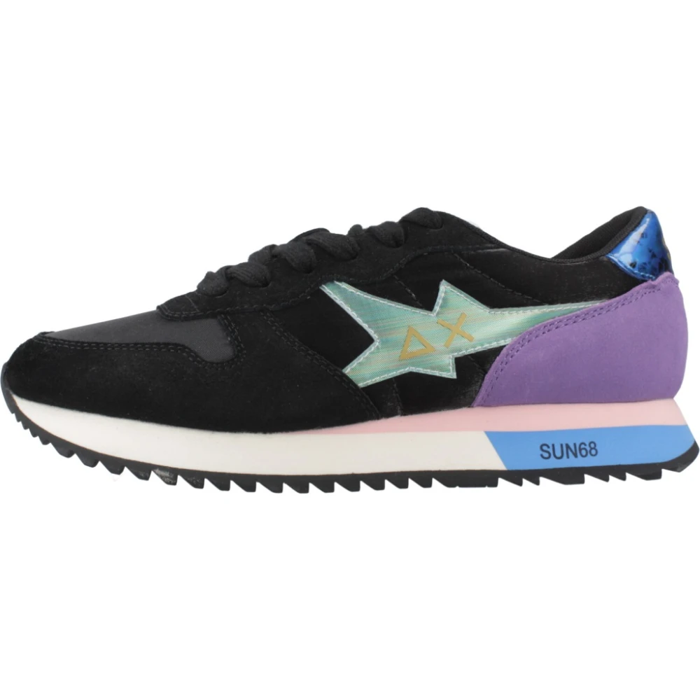 Sun68 Stargirl Satin Dames Schoenen Zwart