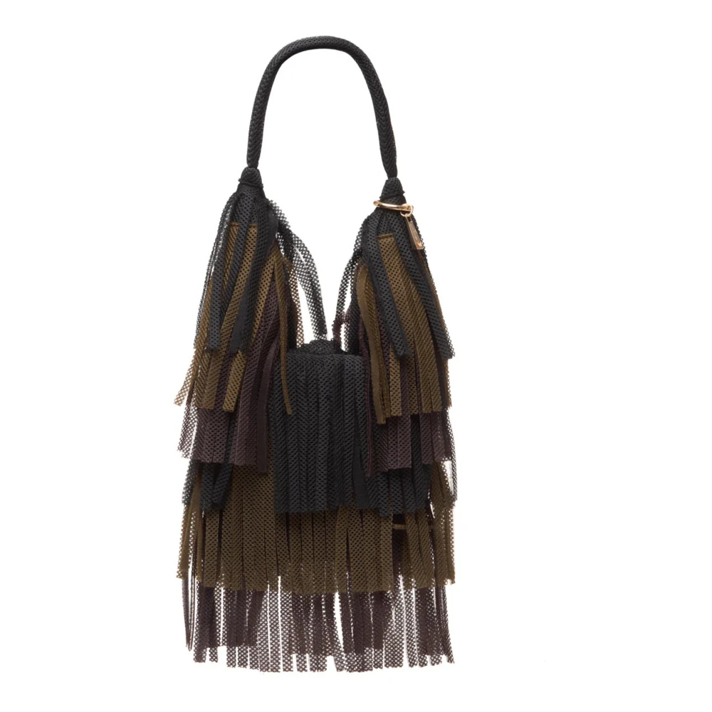 La Milanesa Fringed Neopreen Schoudertas Multicolor Dames