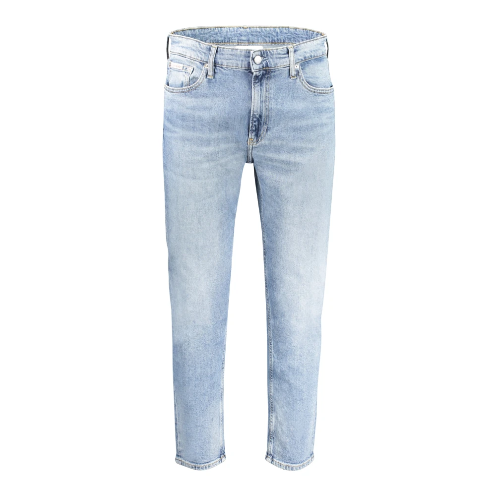 Calvin Klein Lichtblauwe Katoenen Jeans & Broek Blue Heren