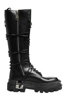Knee High Combat Boots
