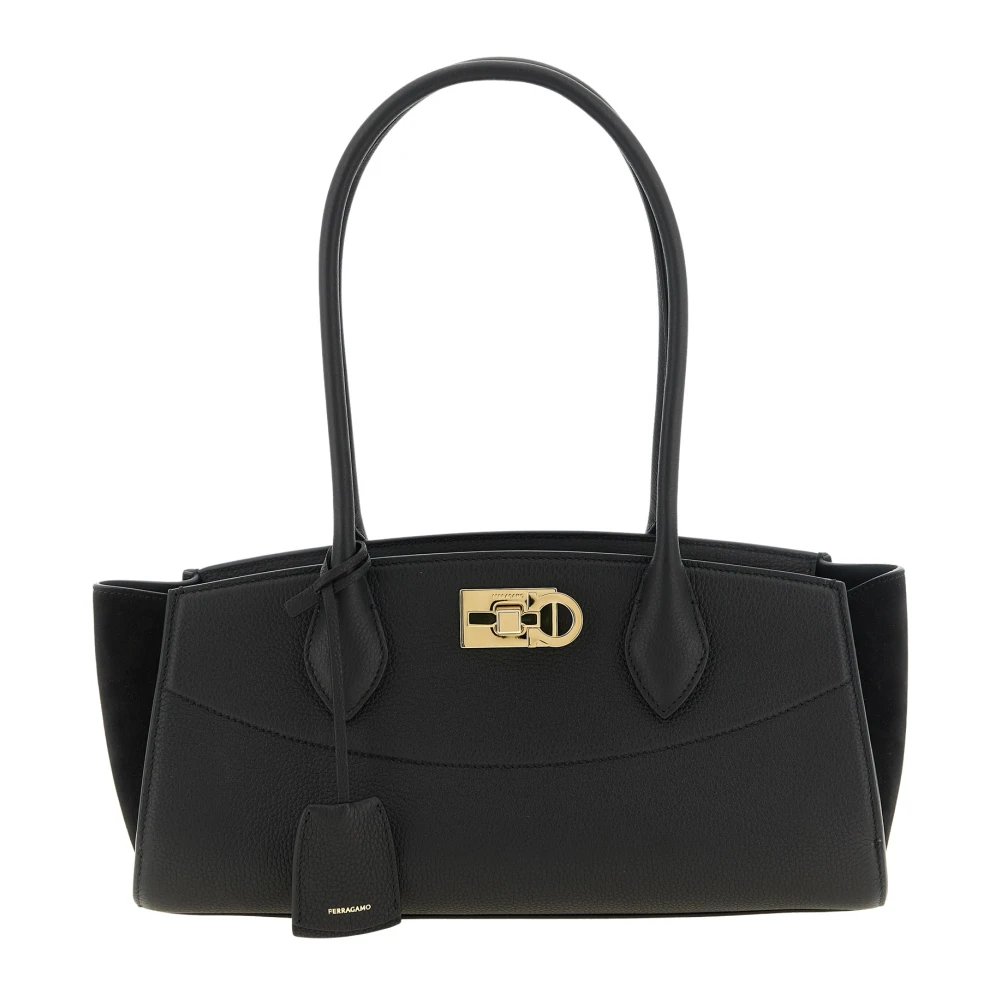 Ferragamo Donna Nero Borse, Taglia Unica, New, - Immagine 4