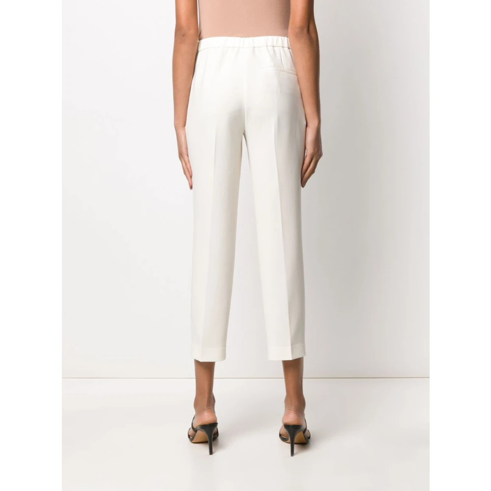 Theory Witte Crop Broek met Zakken White Dames
