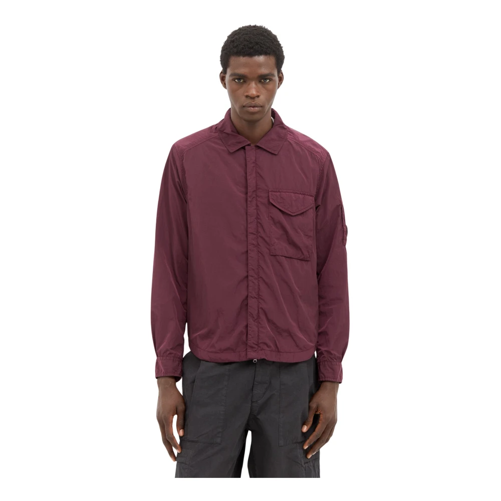 C.P. Company Nylon Overshirt Jas Purple Heren