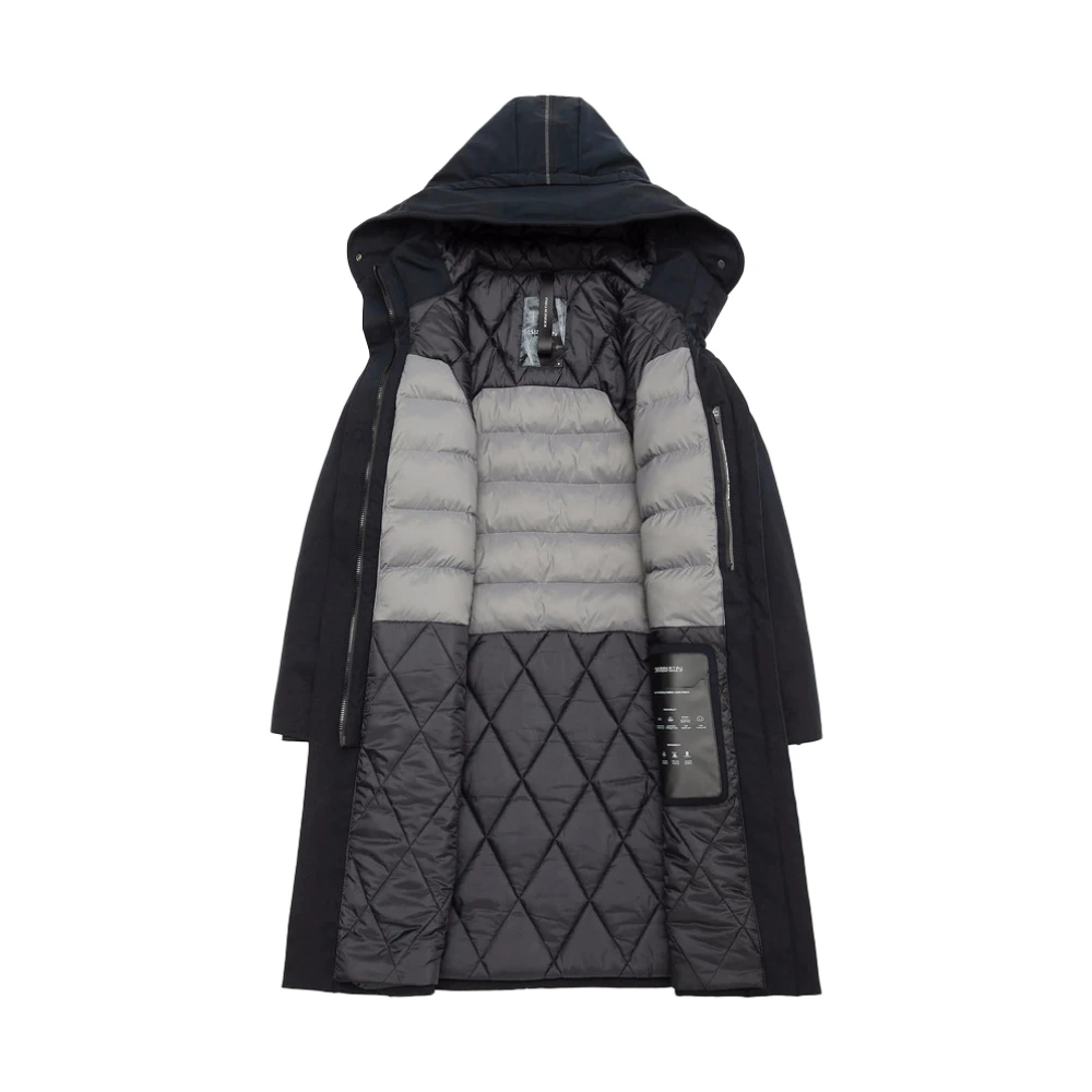 Krakatau Stedelijke Regen Parka Gaia Zwart Black Dames
