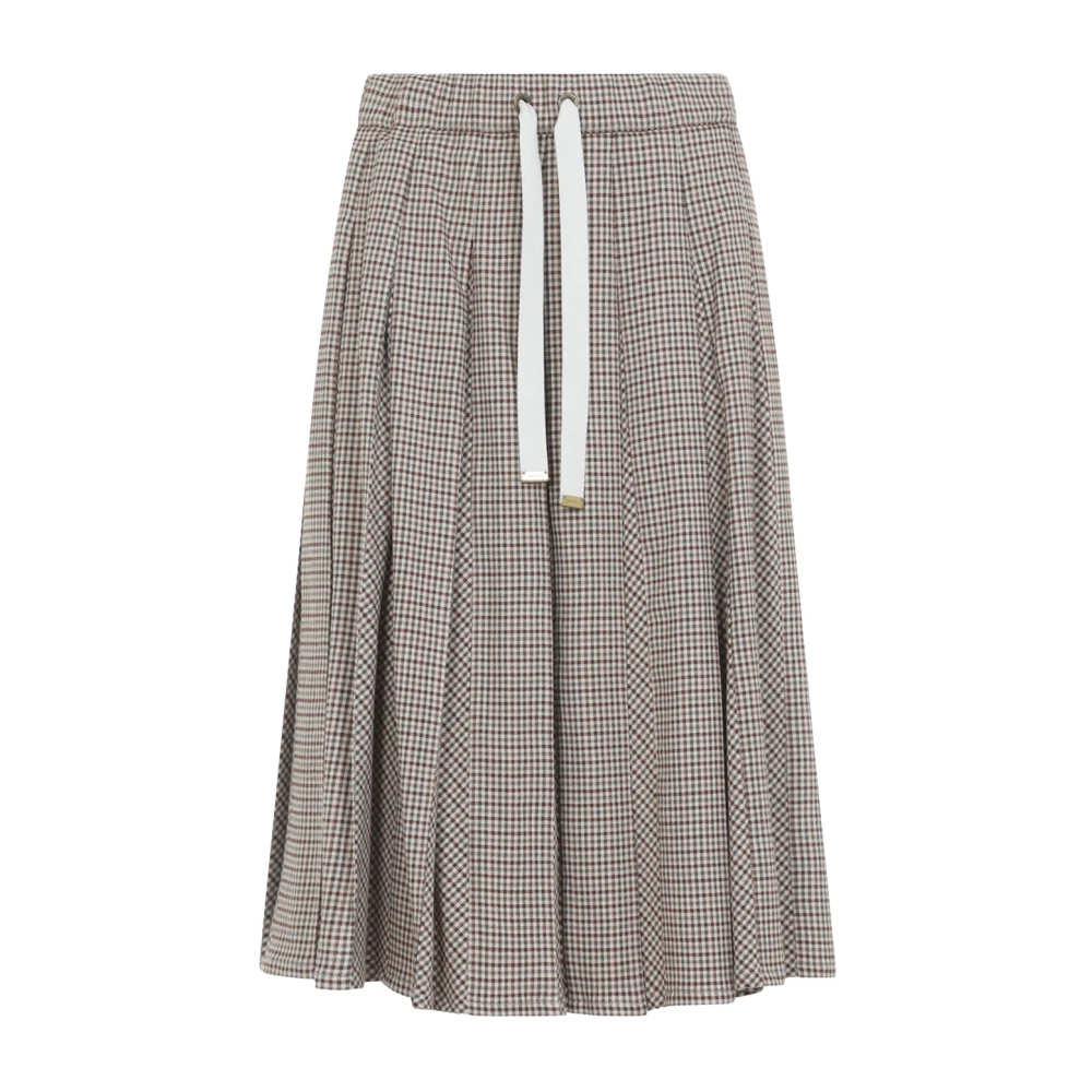 Moncler Multicolor Pleated Skirt - Female - Midi Skirts - S - Skirts