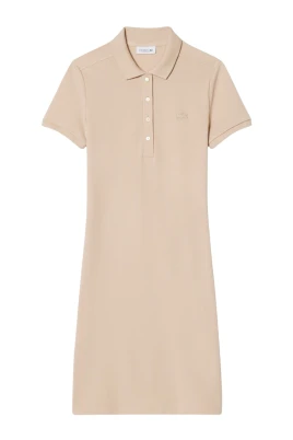 Slim Fit Polo Klänning i Mini Piquet Stretch