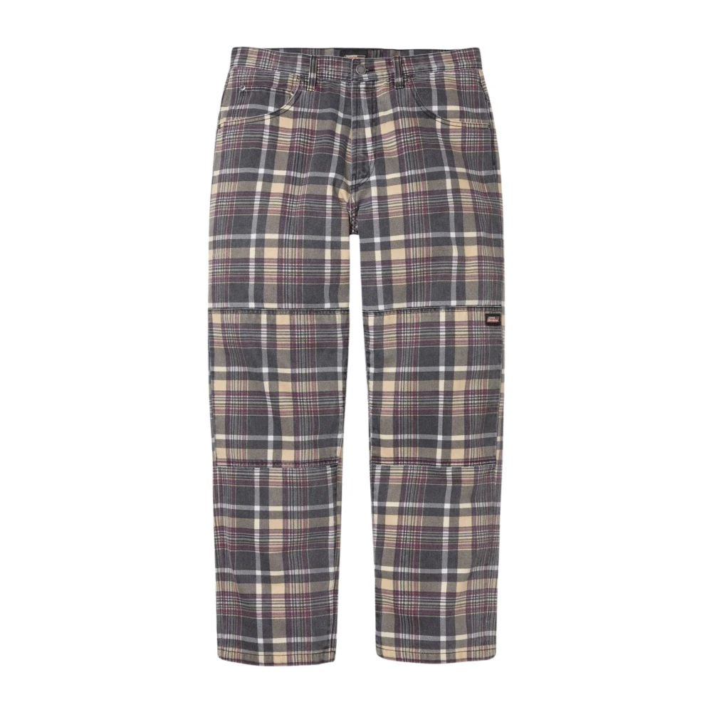 Supreme Beperkte oplage Baggy Jean Zwart Ruit Multicolor Heren