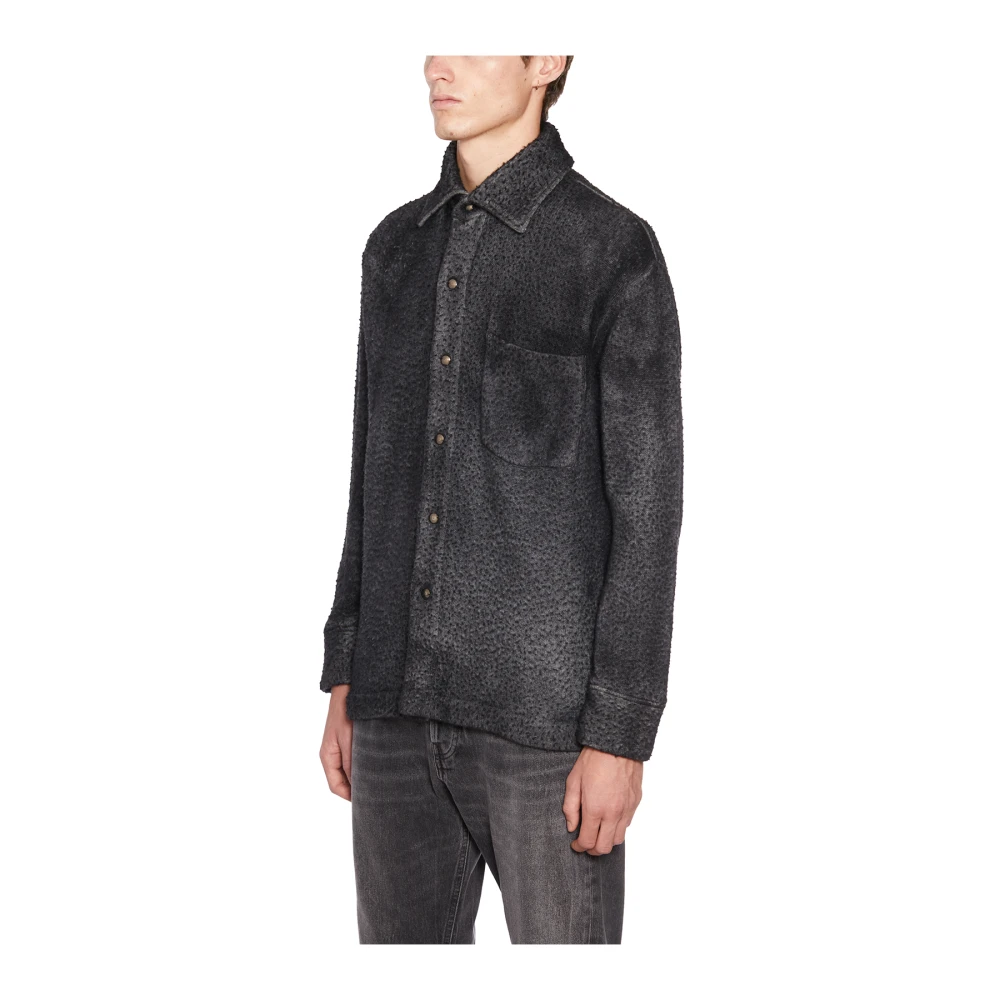 Avant Toi Pilling Casentino Overhemd Jas Black Heren