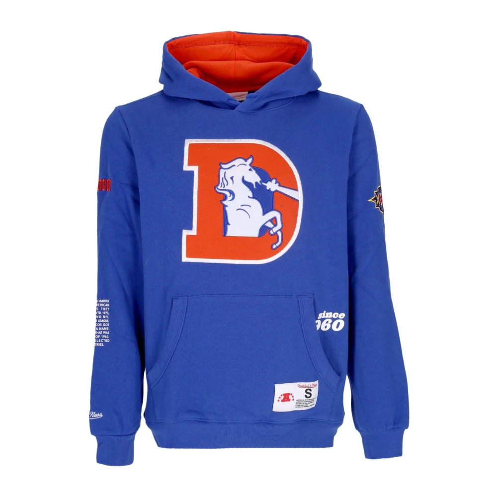 Mitchell & Ness Denver Broncos NFL Hoodie Blue Heren