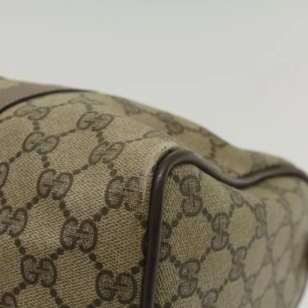 Gucci Vintage Pre-owned Canvas travel-bags Beige Dames