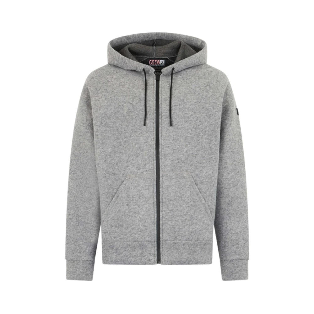 MC2 Saint Barth Heren Grijs Melange Technische Stof Sweatshirt Gray Heren