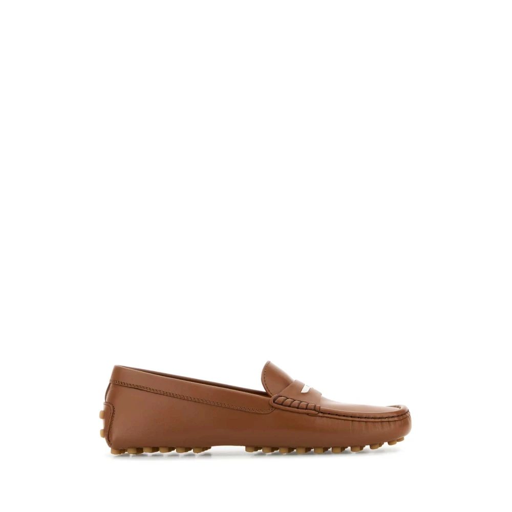 Tod's Stiliga Karamell Läder Loafers Brown, Dam