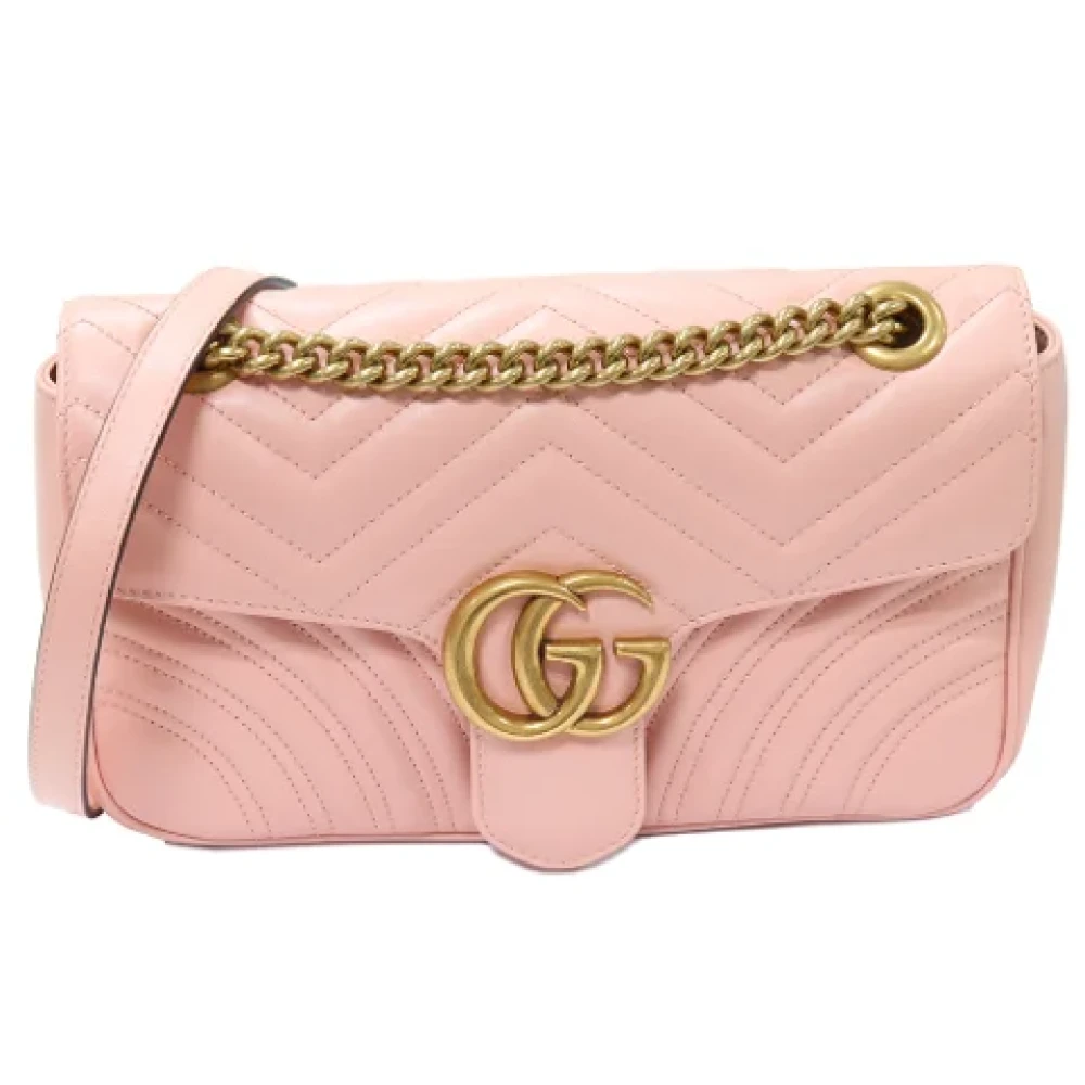 Gucci Vintage Pre-owned Leather gucci-bags Pink Dames