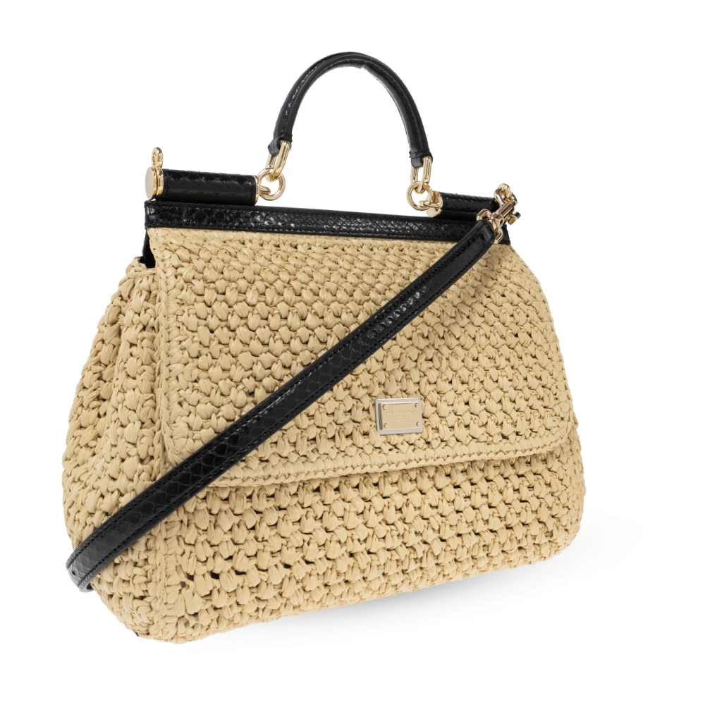 Dolce & Gabbana Schoudertas Sicily Beige Dames