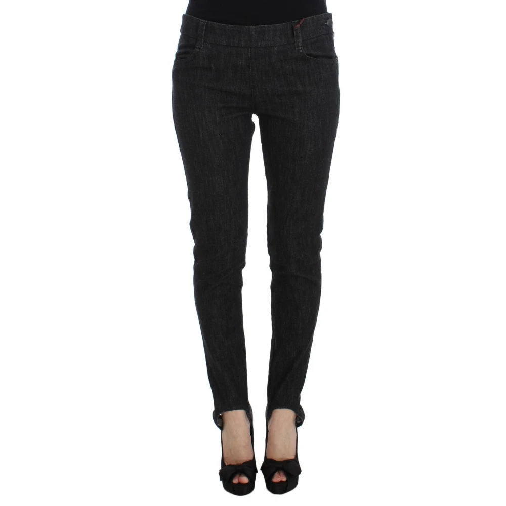 Ermanno Scervino Women's Blue Slim Fit Denim Jeans - Slim Fit Jeans - M - Jeans