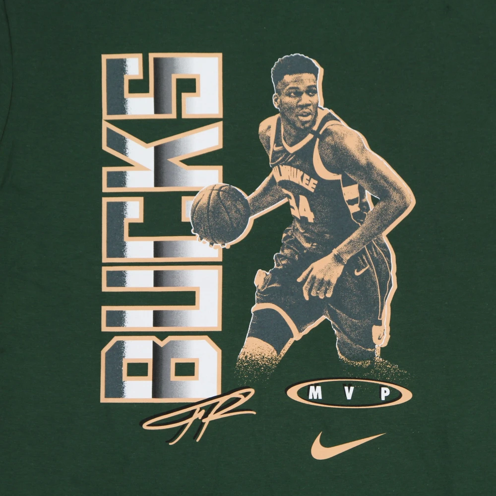 Nike Giannis Antetokounmpo NBA T-shirt Green Heren