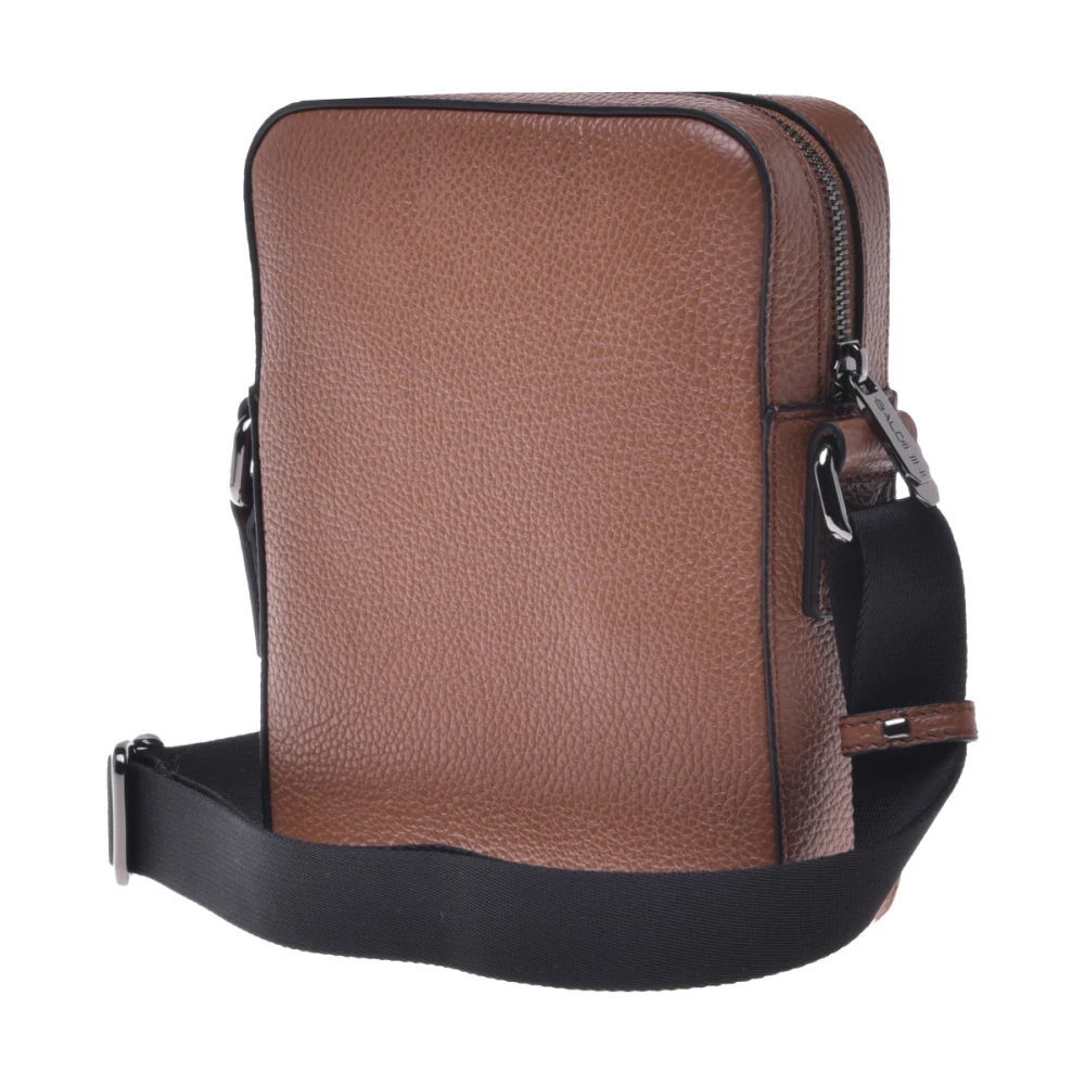 Baldinini Crossbody bag in tumbled leather Brown Heren