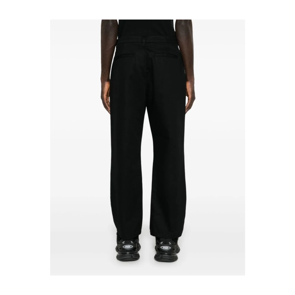 Palm Angels Zwarte Broek Aw24 Black Heren
