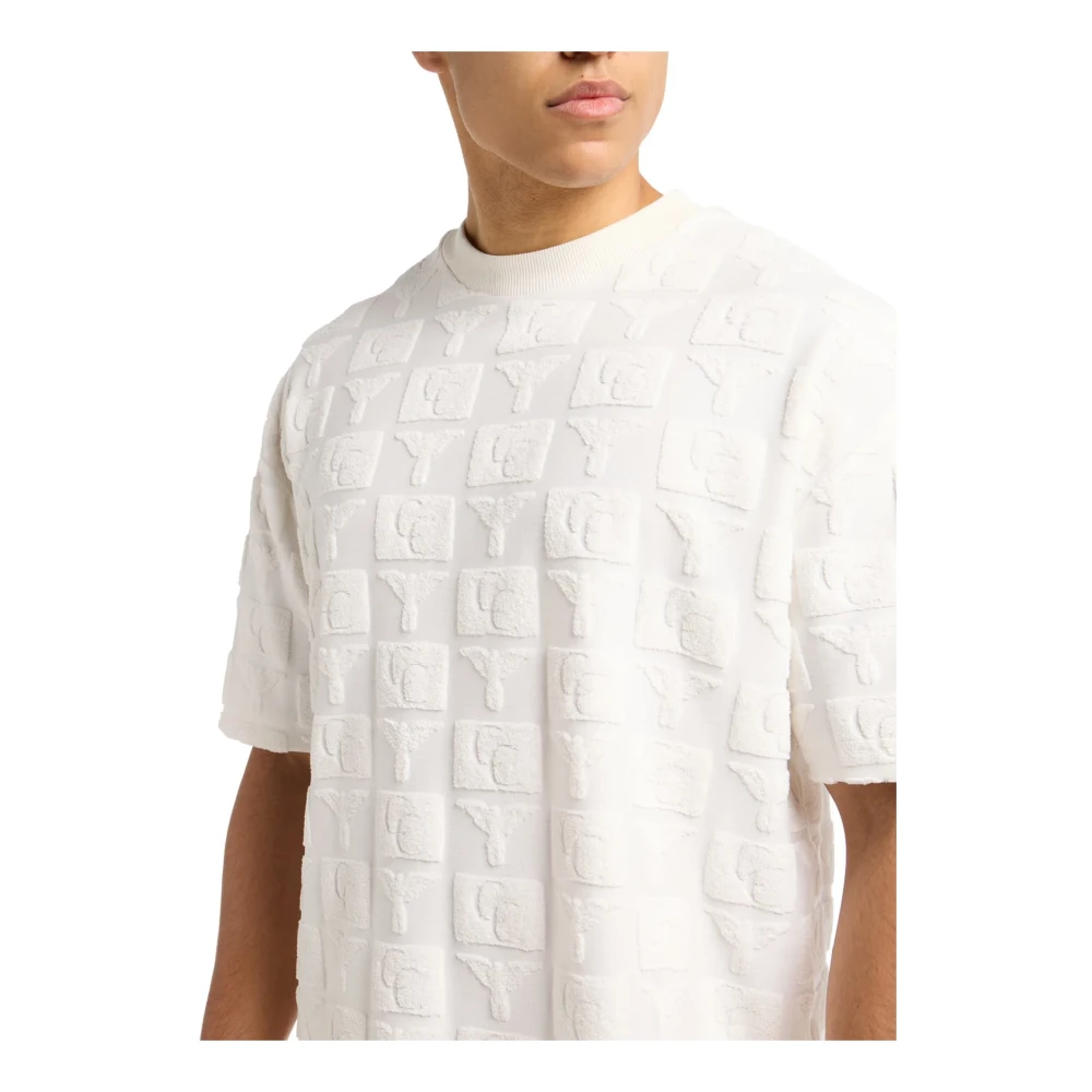 carlo colucci Heren Wit T-shirt Ronde Hals White Heren