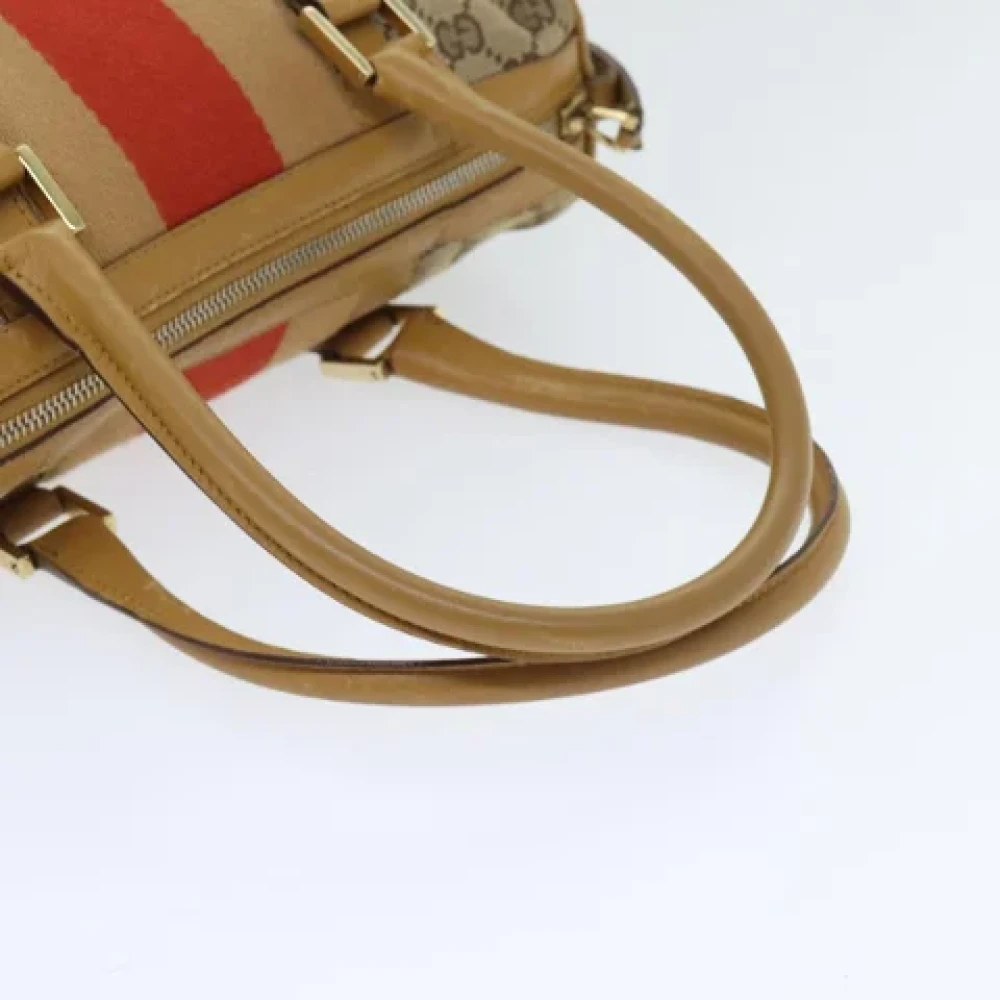 Gucci Vintage Pre-owned Canvas gucci-bags Beige Dames