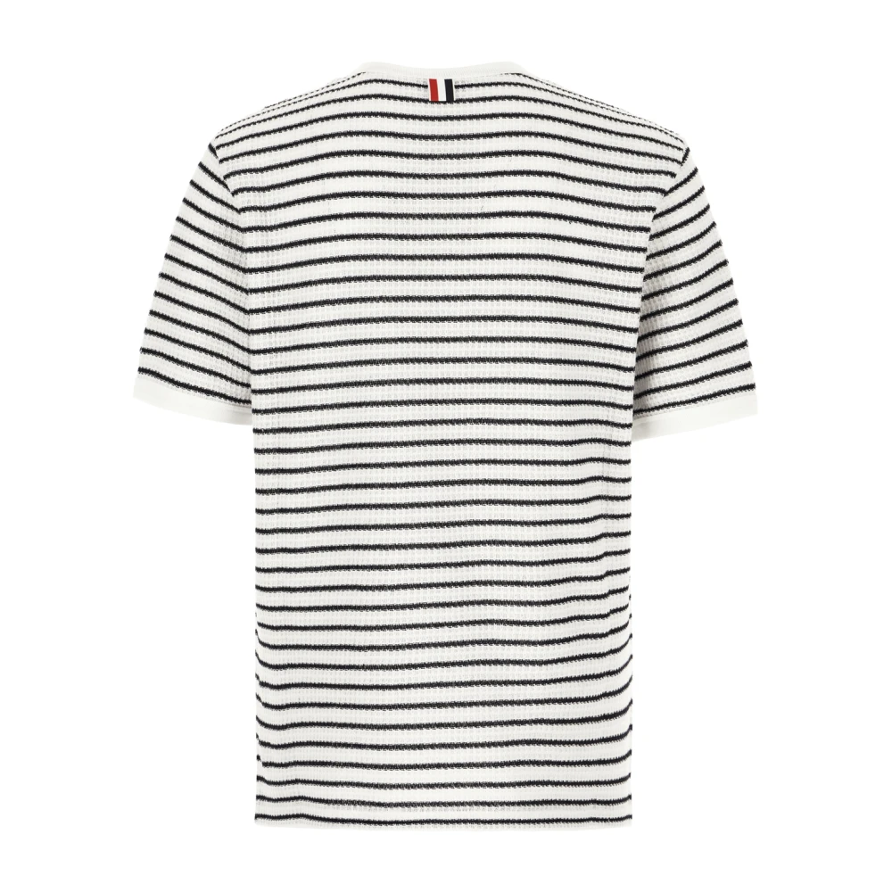 Thom Browne Casual Katoenen T-Shirt voor Mannen Blue Heren