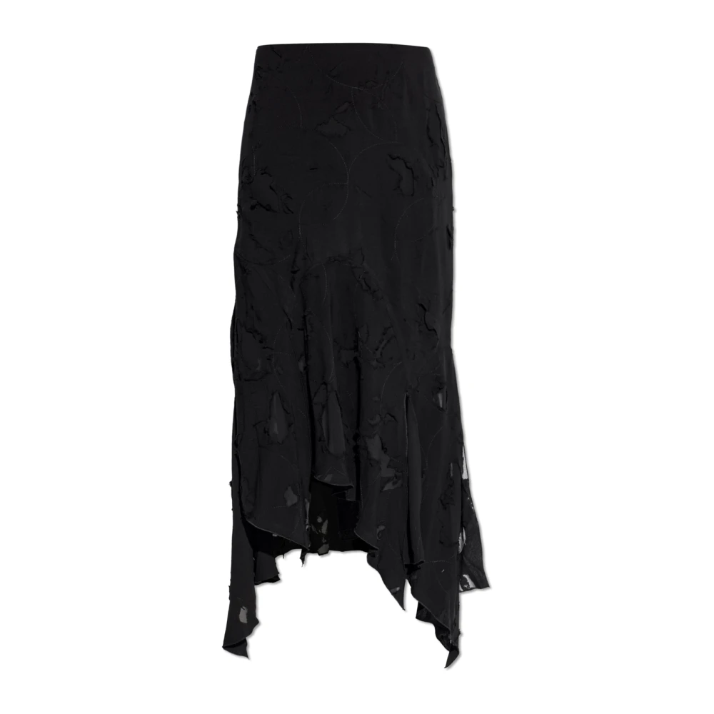 Avavav Kvinno Svart Kjolar Dam, M, Polyester, Asymmetrisk Kjol
