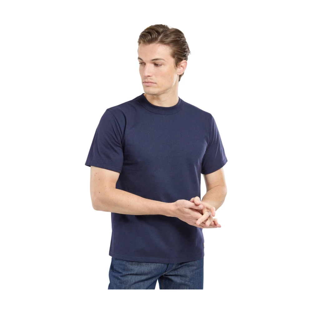 Armor-Lux Korte Mouw T-shirt Blue Heren