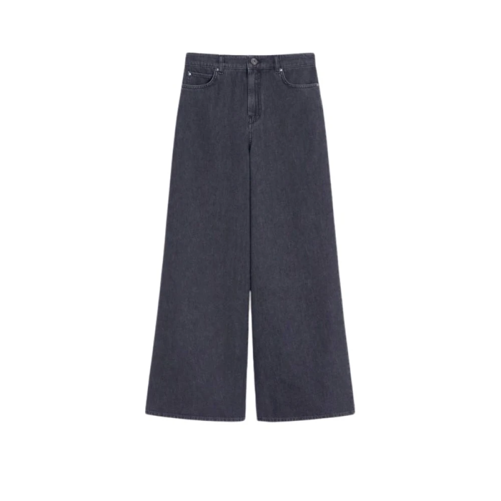 Weekend Max Mara Women's Gray Wide Jeans - Wide Jeans - L - Jeans