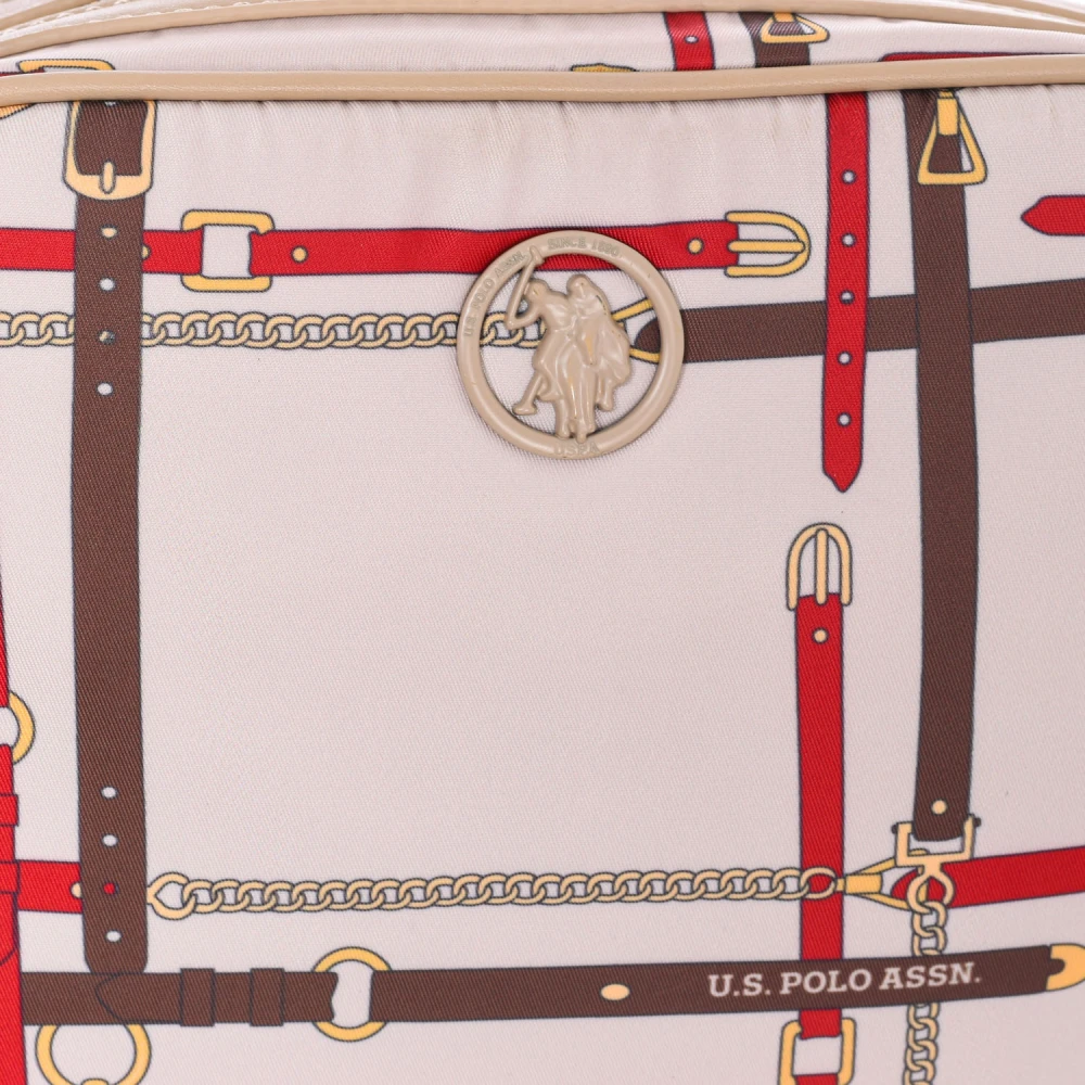 U.s. Polo Assn. Synthetische Crossbody Tas met Ritssluiting Beige Dames