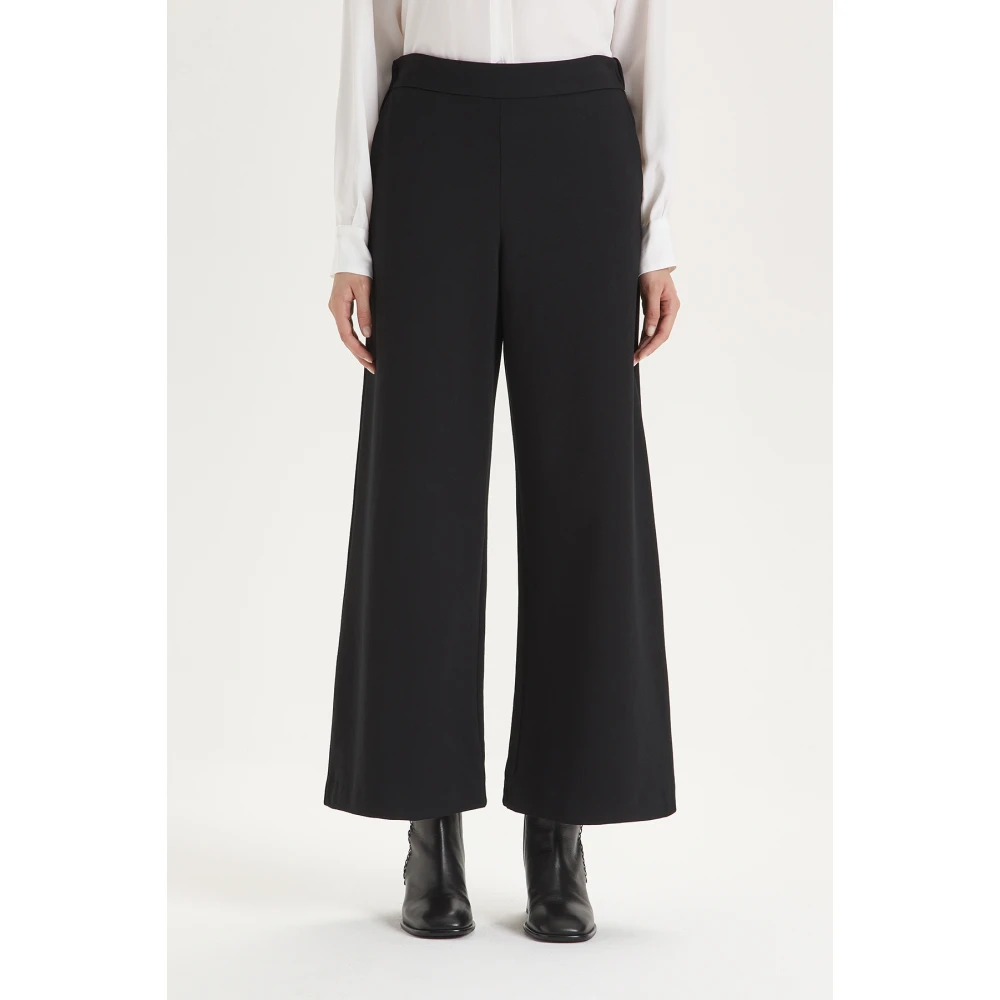 Maliparmi Comfy Jersey Broek Black Dames