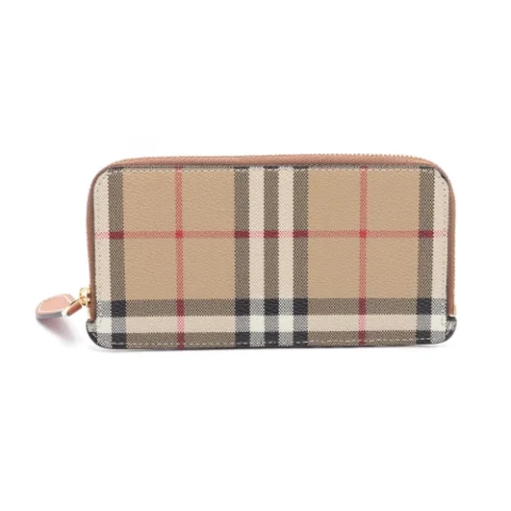Burberry Vintage Pre-owned Canvas wallets Brown Dames
