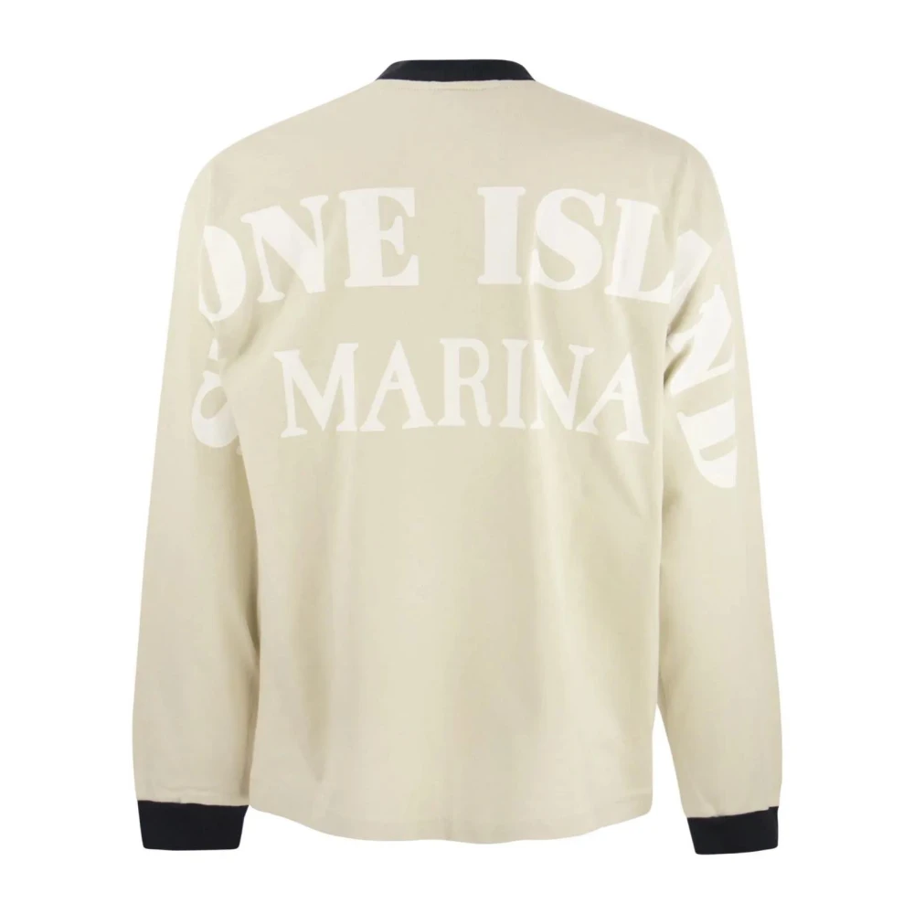 Stone Island Lange Mouw Casual T-shirt White Heren