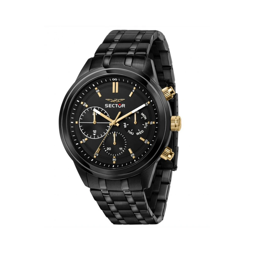 Sector No Limits Men's Black Chronograph 670 Dial Bracelet Watch