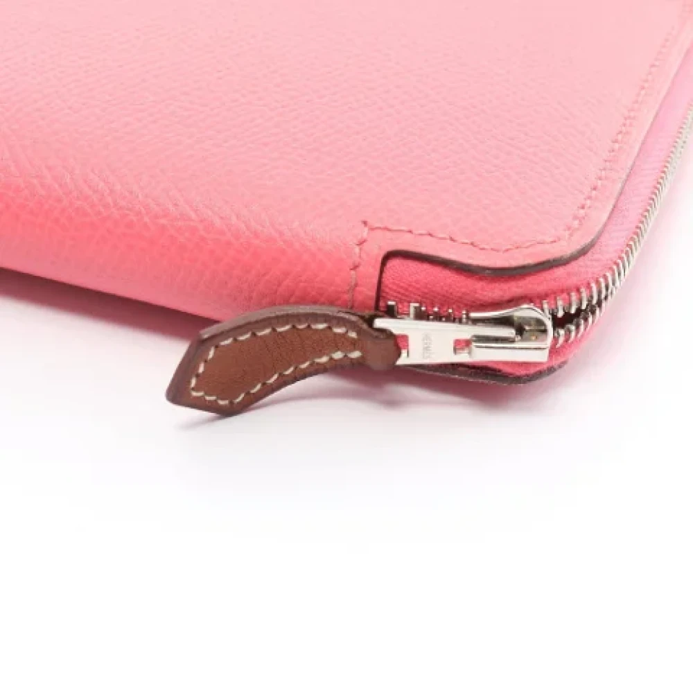 Hermès Vintage Pre-owned Leather wallets Pink Dames